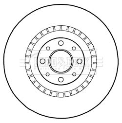 BORG & BECK Тормозной диск BBD5287